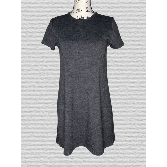 Banana Republic Wool Blend Shift Dress Womens Medium Gray Sleeveless Minimalist - Picture 1 of 7